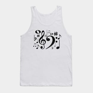 Music Symbols Tank Top